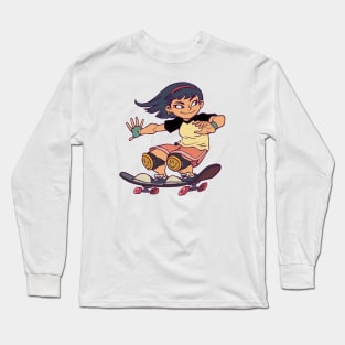 Skater Girl Long Sleeve T-Shirt